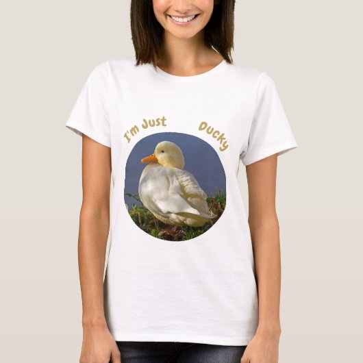 私はダッキー(アヒルちゃん) Tシャツ (正面)
