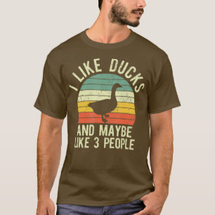 私はダックスおもしろいレトロヴィンテージ農家ギフトが好き Tシャツ
