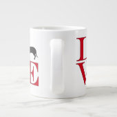 私はダックスフントが大好き ジャンボコーヒーマグカップ (裏面)