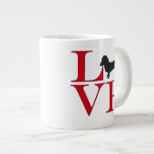 私はダックスフントが大好き ジャンボコーヒーマグカップ (正面右)