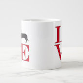 私はダックスフントが大好き ジャンボコーヒーマグカップ (正面)