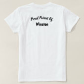 私はダックスフントが大好き。 Tシャツ (デザイン裏面)