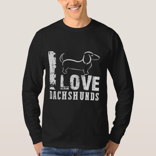 私はダックスフントが大好き Tシャツ (正面)