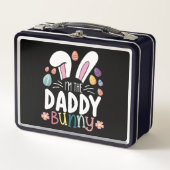私はダディパパバニー復活祭ファミリーマッチング メタルランチボックス (正面)