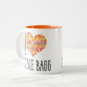 私はダブルバスオレンジマンダラハート ツートーンマグカップ (正面左)