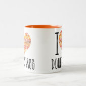 私はダブルバスオレンジマンダラハート ツートーンマグカップ (中央)