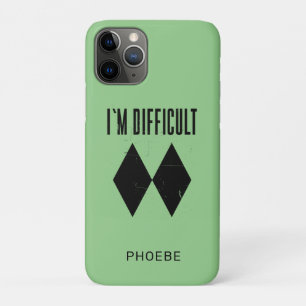 私はダブルブラックダイヤモンドのスキーが難しカスタムい iPhone 11 PROケース