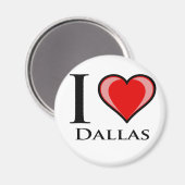 私はダラスが大好き マグネット (正面/裏面)
