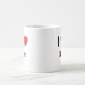 私はダンが大好きです コーヒーマグカップ (中央)