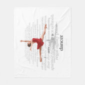 私はダンサーのフリースブランケット フリースブランケット (正面)