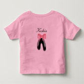 私はダンスが大好き トドラーTシャツ (裏面)