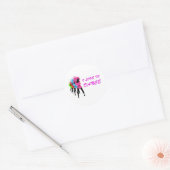 私はダンスが大好き ラウンドシール (封筒)