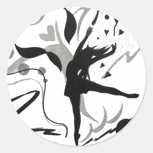 私はダンスが大好き ラウンドシール (正面)