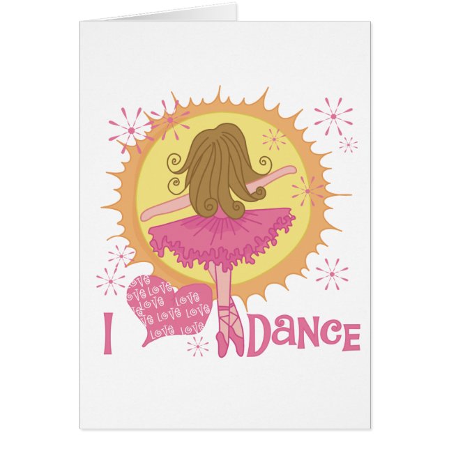 私はダンスのTシャツおよびギフトを愛します (正面)