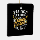 私はダンス先生 セラミックオーナメント (右)