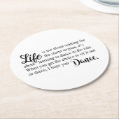 私はダンス望みます! ラウンドペーパーコースター (アングル)