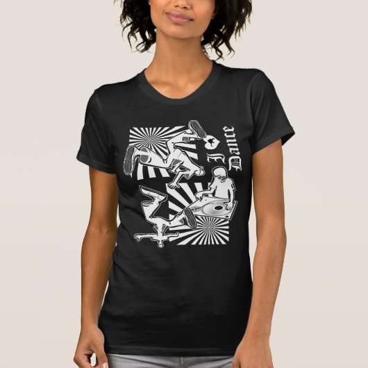 私はダンスWをLOVE Tシャツ (正面)