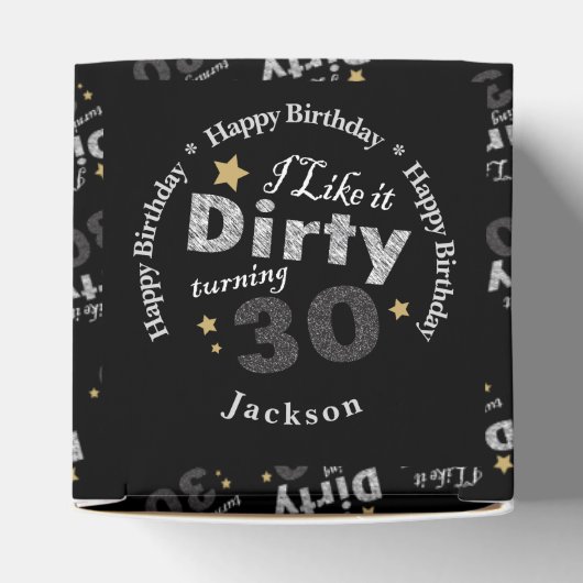 私はダーティターニング30が好き | 30th誕生日 フェイバーボックス (上部)