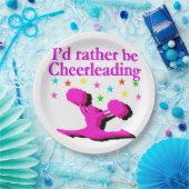 私はチアリーティングデザイン ペーパープレート (パーティー)