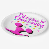 私はチアリーティングデザイン ペーパープレート (アングル)