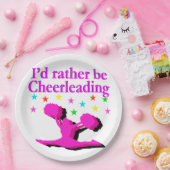 私はチアリーティングデザイン ペーパープレート (パーティー)