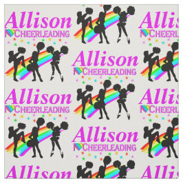 私はチアリーティングパーソナライズされた布 ファブリック