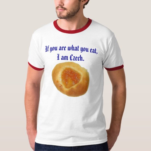 "私はチェコの"ワイシャツです Tシャツ (正面)