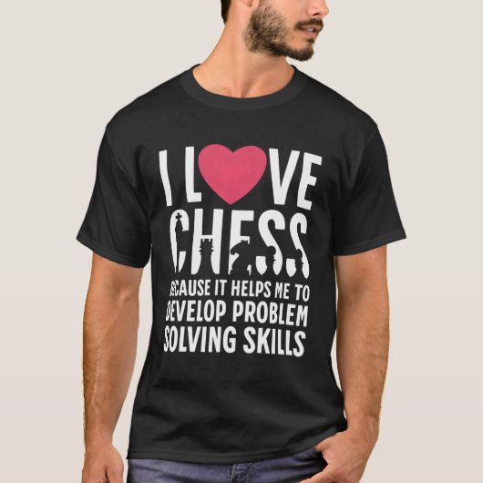 私はチェスが大好き Tシャツ (正面)