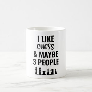 私はチェスが好きで、3人くらいかな コーヒーマグカップ