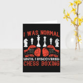 私はチェスのボクシングを見つけるまで普通だった カード (黄色い花)