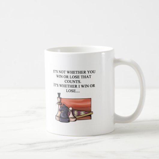 私はチェスをする人を愛します コーヒーマグカップ (右)