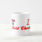 私はチェスターフィールド、ミズーリを愛します コーヒーマグカップ (中央)