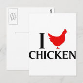私はチキンが大好き ポストカード (正面/裏面)
