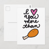 私はチキンハガキよりも君が大好きだ。 ポストカード (正面/裏面)