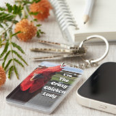 私はチキン熱狂するレディ キーホルダー (正面右)