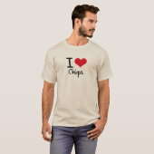 私はチップが大好き Tシャツ (正面フル)