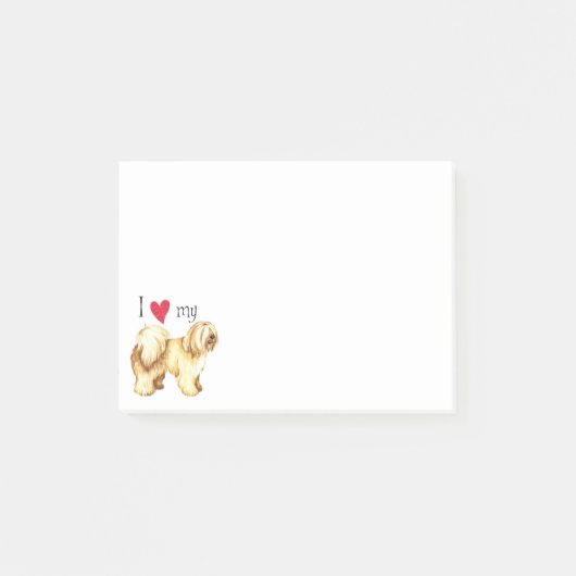 私はチベット・テリアを愛している ポストイット (正面)