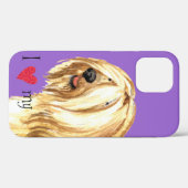 私はチベット・テリアを愛している Case-Mate iPhoneケース (裏面 (横))