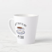 私はチャイだから私に話し掛けない カフェラテマグ (左アングル)