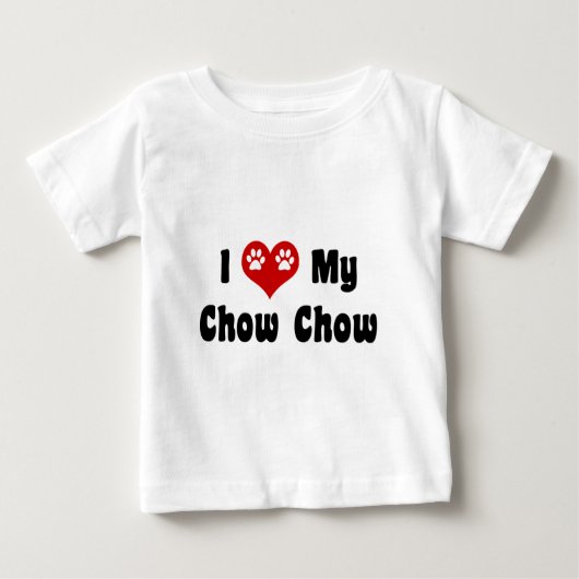 私はチャウが大好き ベビーTシャツ (正面)