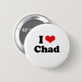 私はチャドのTシャツを愛します 缶バッジ (正面&裏面)