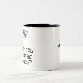 私はチャネルを変えるでしよう言いましたか。 ツートーンマグカップ (中央)