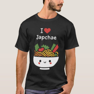 私はチャプチェ 韓国の食べ物 デライト ギフトが好き Tシャツ