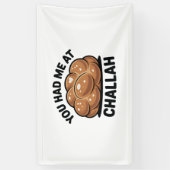 私はチャラ・ユダヤ人ユダヤ人のハヌカーで過ごした 横断幕 (縦)