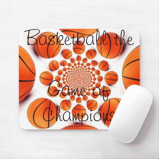 私はチャンピオンズパッドのバスケットボールの美しいゲームが大好き マウスパッド (マウス)