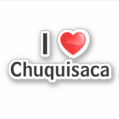 私はチュキサカを愛している シール (正面)