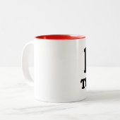 私はチュニジアが大好きだ ツートーンマグカップ (正面左)