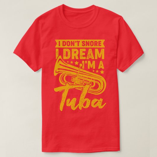 私はチューバのタビストギフトの夢を奪わない Tシャツ (デザイン正面)
