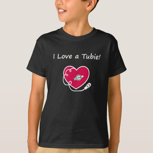 私はチュービーが大好き!Tシャツ子供へ Tシャツ (正面)