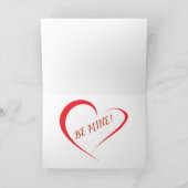 私はチューリップ付きのバレンタインの娘よ シーズンカード (内部)